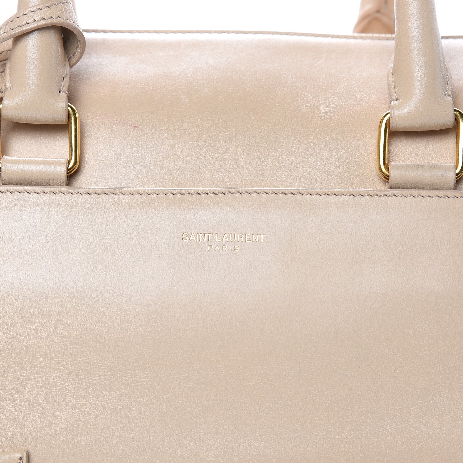 Saint Laurent Calfskin Classic Duffle 6 Beige 21 of 21