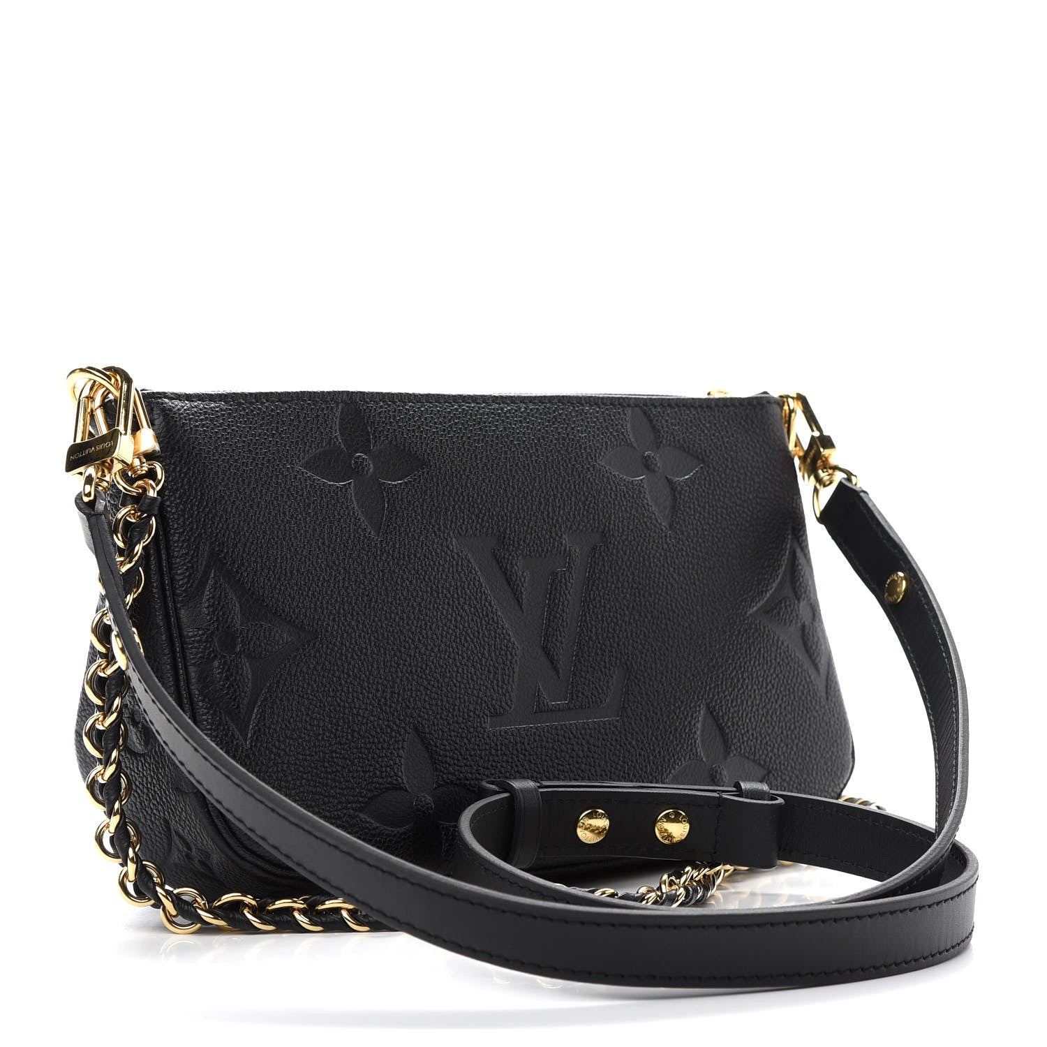 Louis Vuitton Empreinte Monogram Giant Multi Pochette Accessories Black 3 of 8
