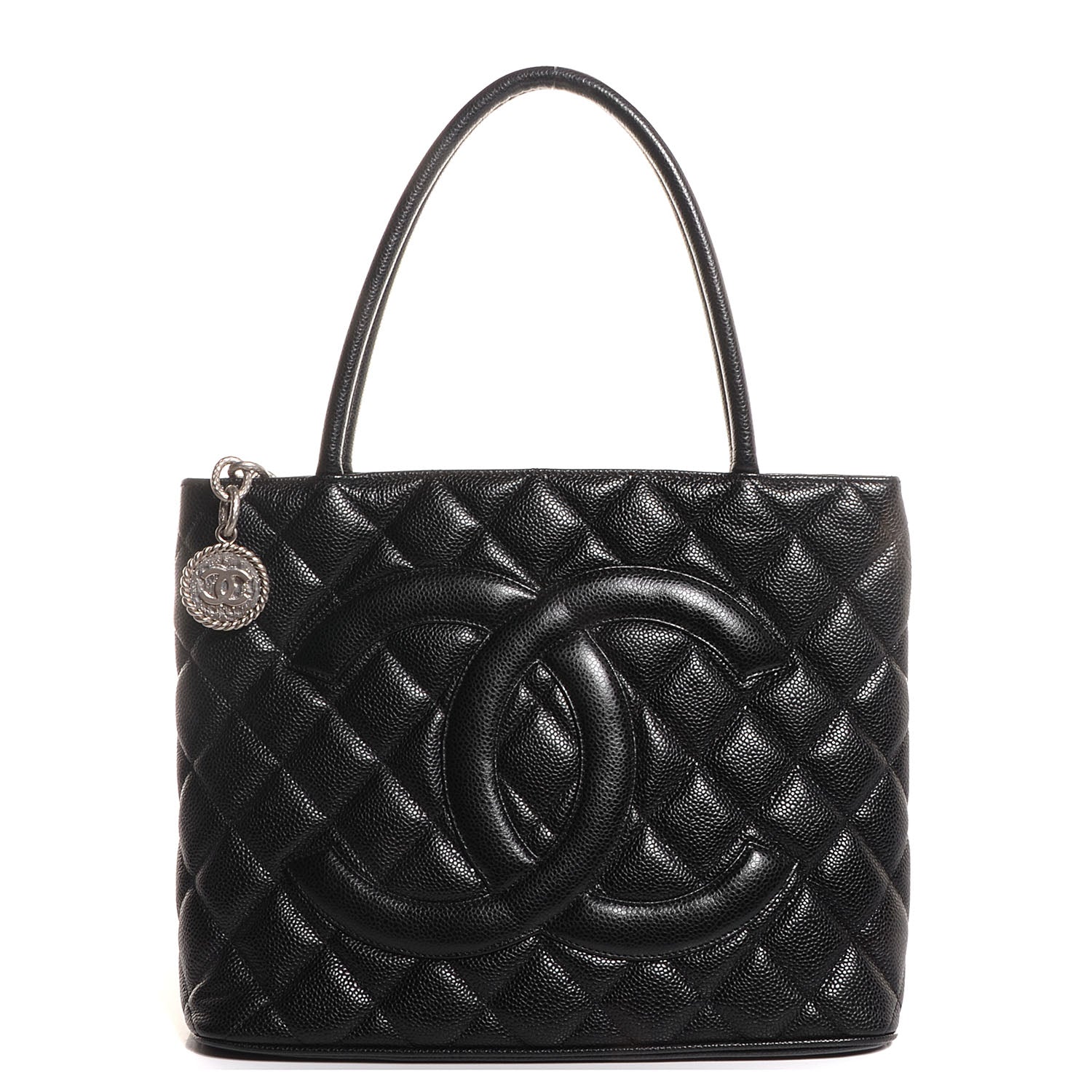 Chanel Caviar Medallion Tote Black 1 of 7