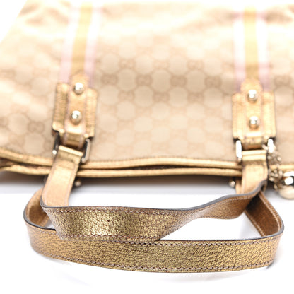 Gucci Monogram Medium Jolicoeur Tote Metallic 7 of 10
