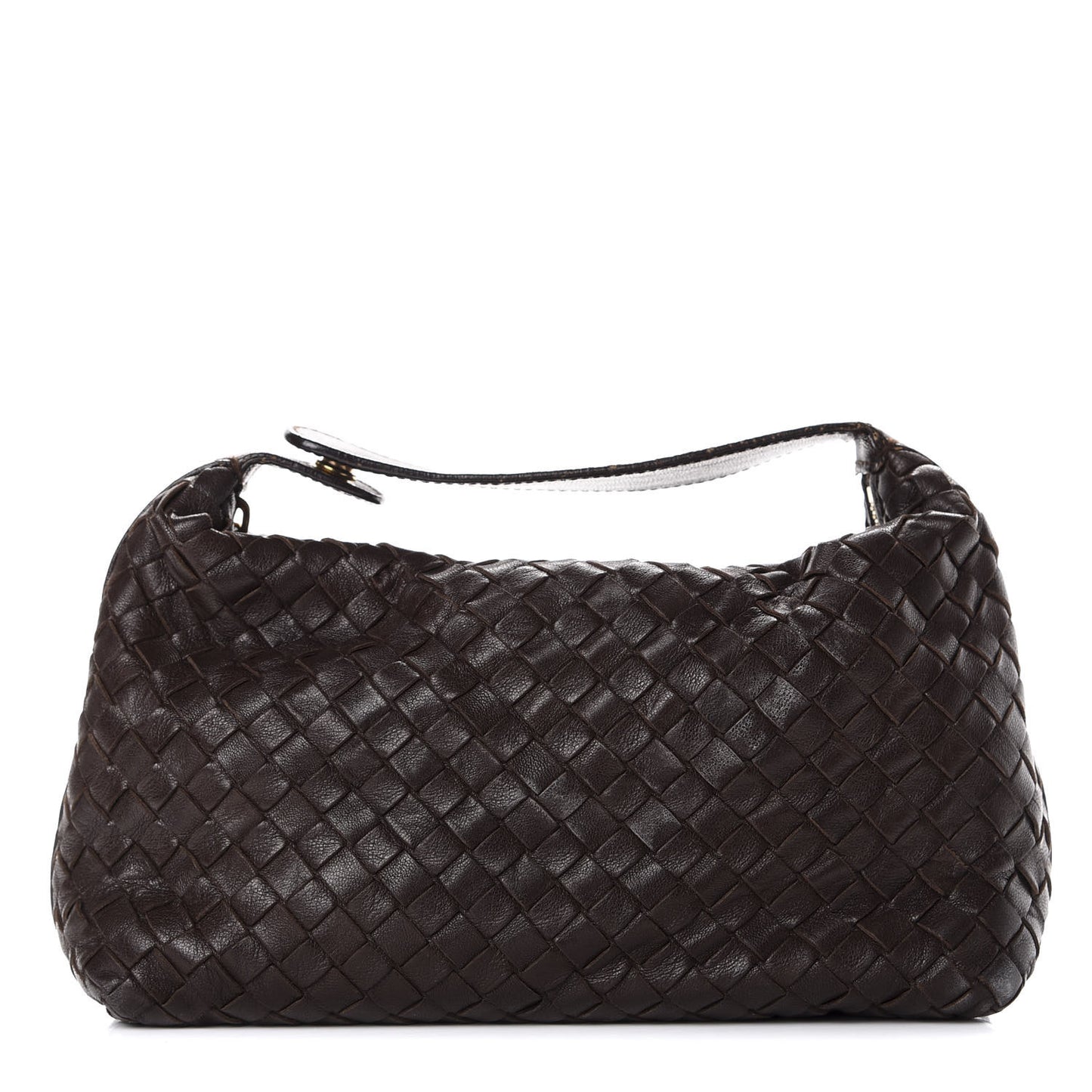 Nappa Intrecciato Large Cosmetic Case Ebano
