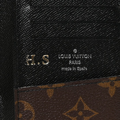 Louis Vuitton Monogram Macassar Vertical Zippy Wallet 6 of 9