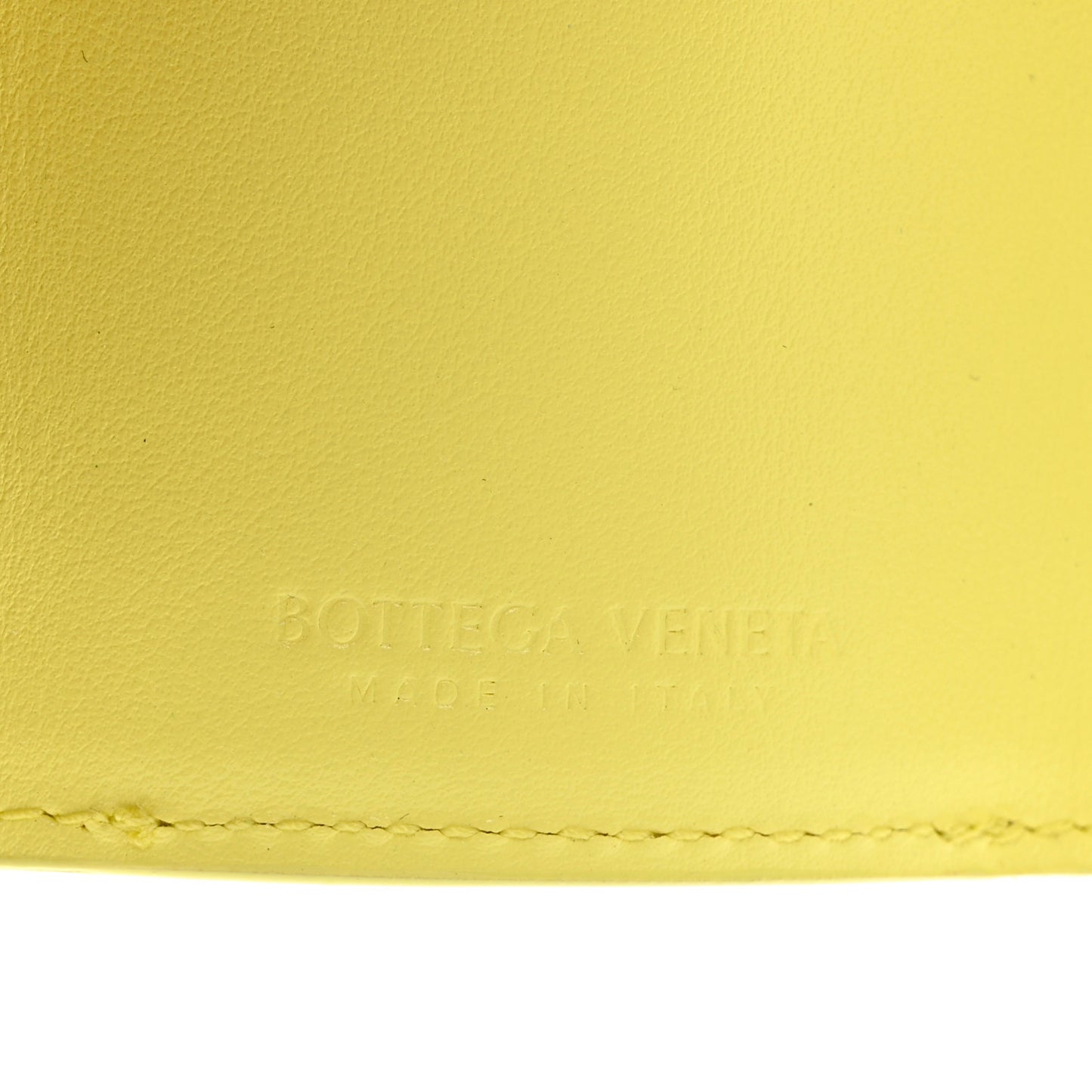 Nappa Intrecciato Trifold Wallet Kiwi