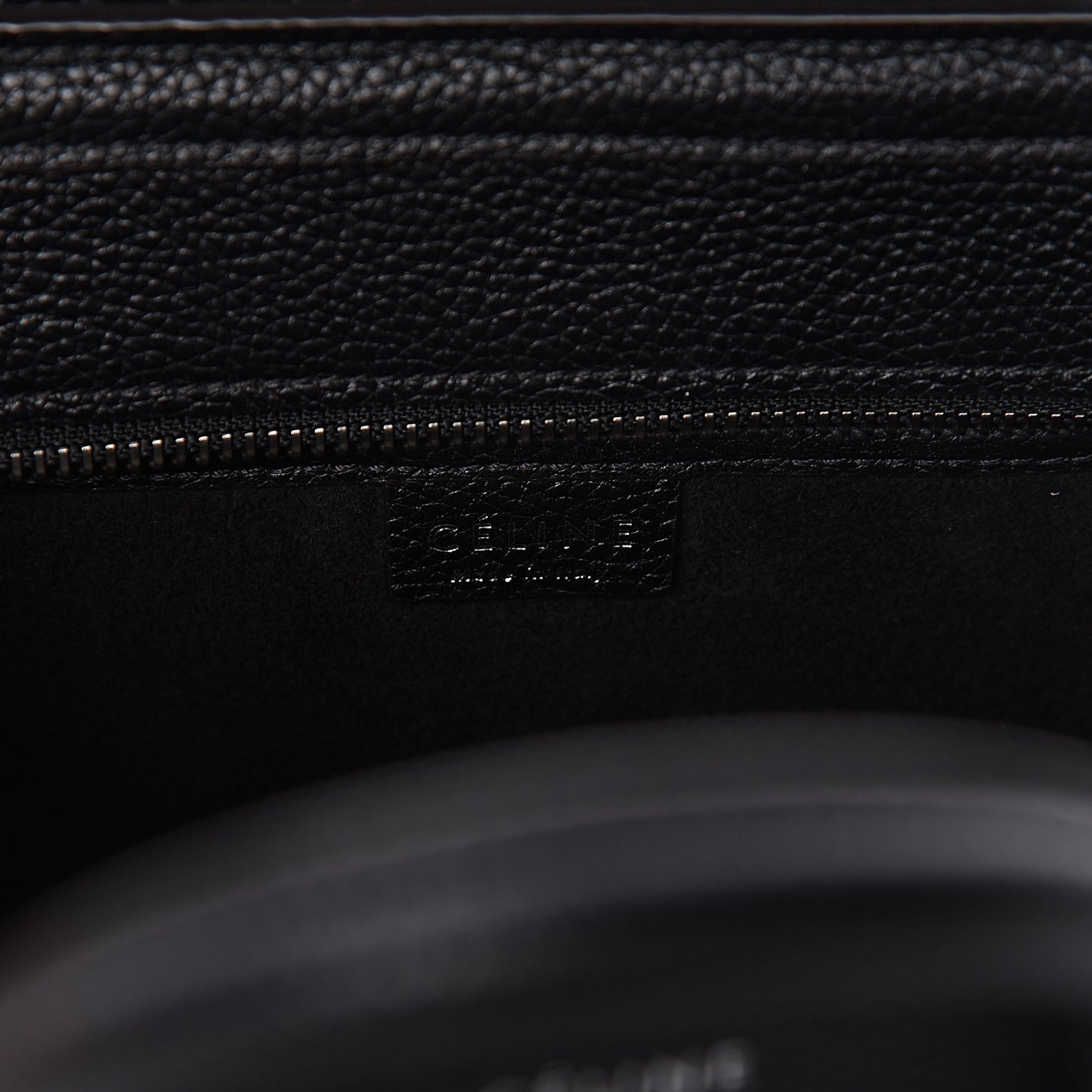 Drummed Calfskin Nano Luggage Black