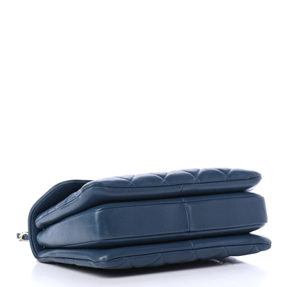 Chanel Lambskin Quilted Small Trendy CC Flap Dual Handle Bag Blue 3 of 4