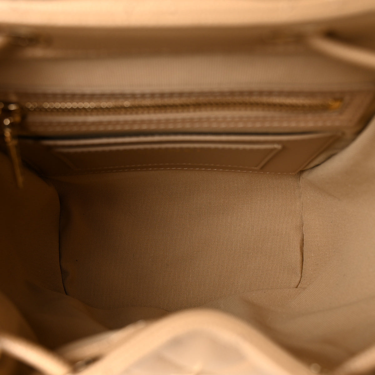 Caviar Quilted Mini Urban Spirit Backpack Beige