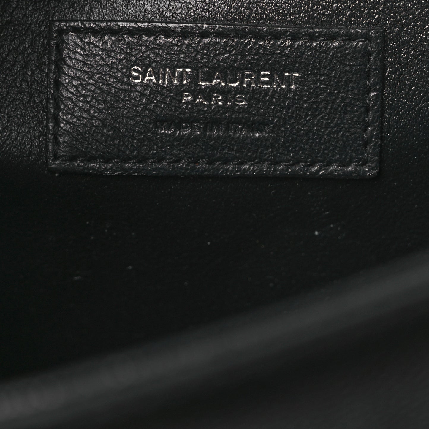 Grain De Poudre Medium Classic Monogram Kate Satchel Black