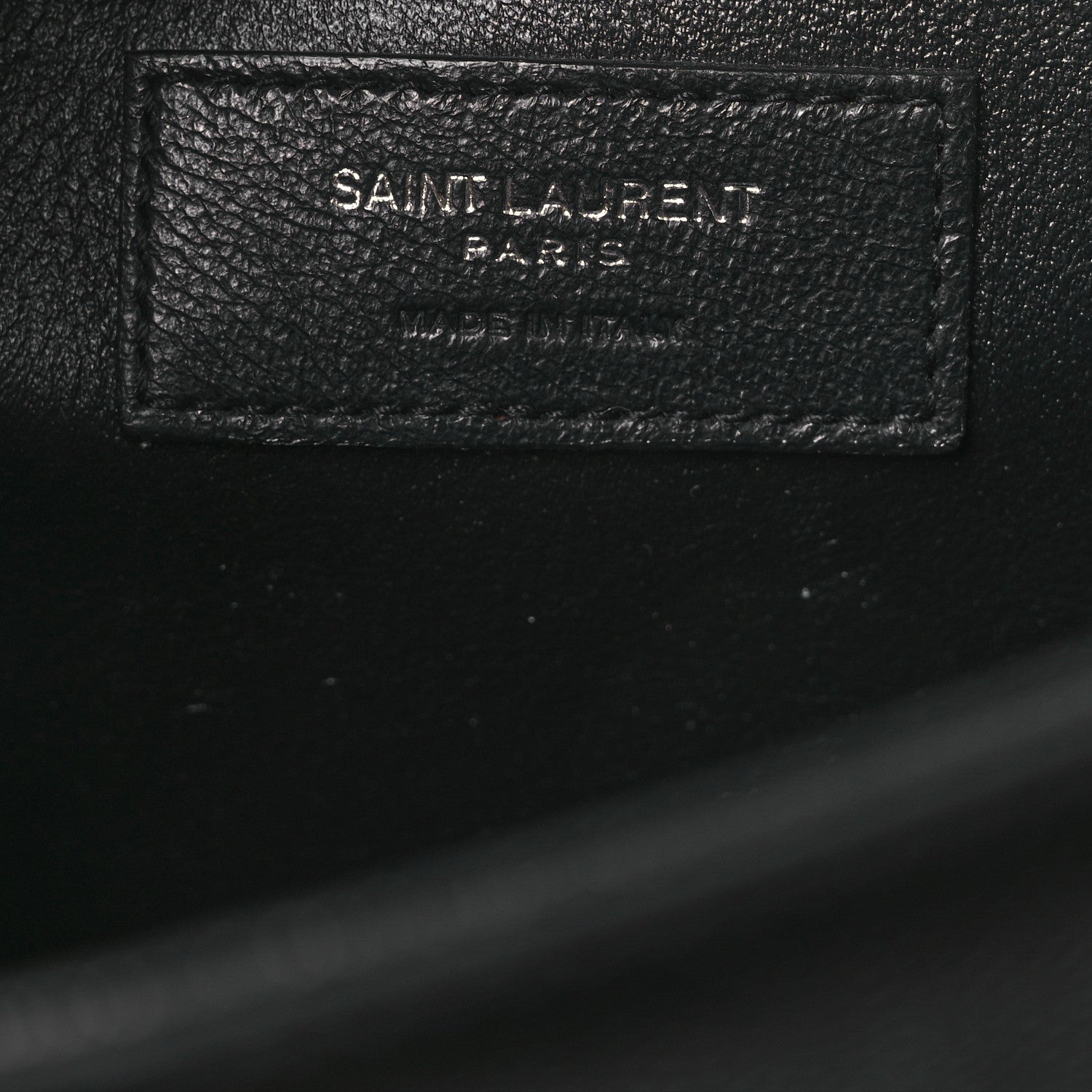 Saint Laurent Grain De Poudre Medium Classic Monogram Kate Satchel Black 6 of 12