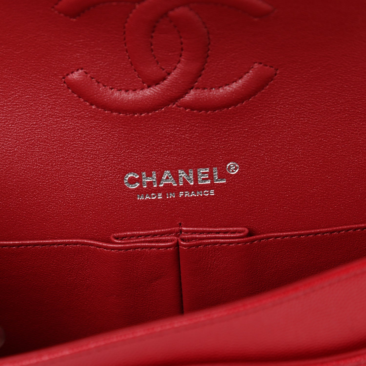 Chanel Caviar Quilted Medium Double Flap Red 6 of 12