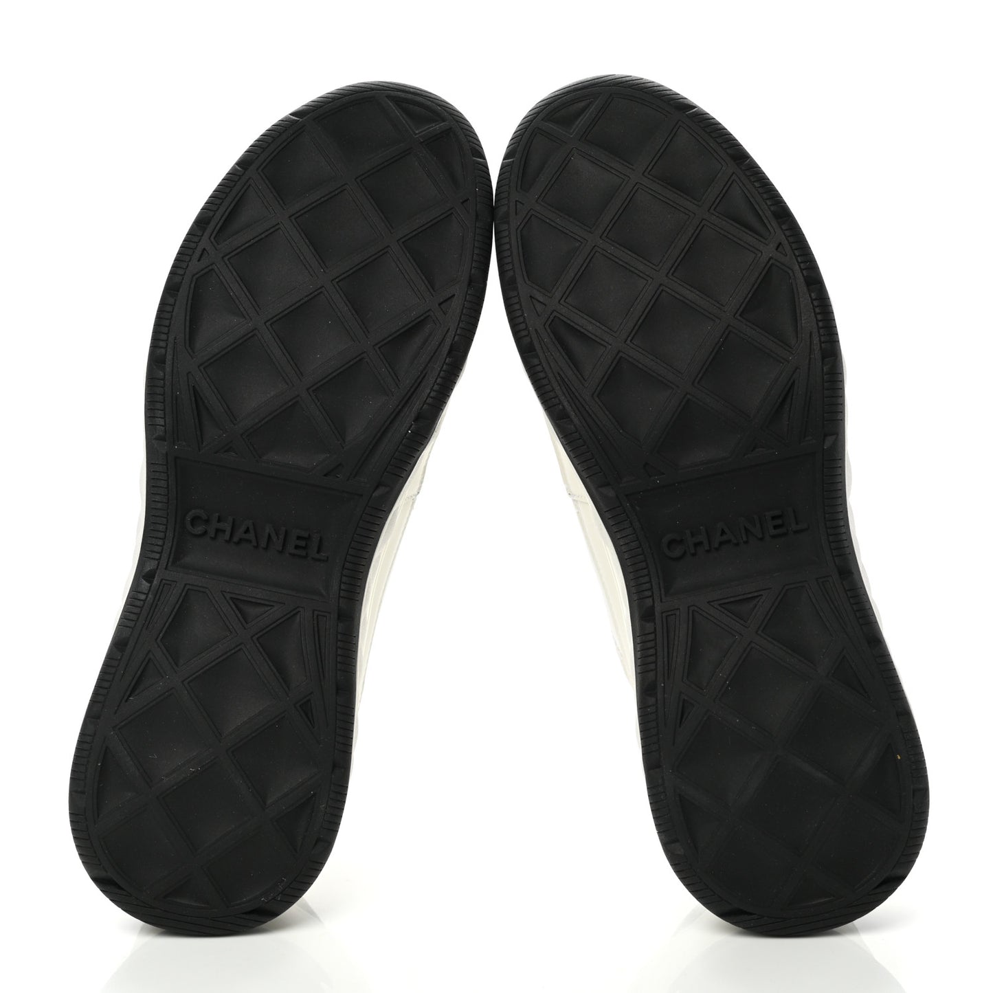 Velvet Calfskin Mixed Fibers CC Sneakers 41 Ivory Black