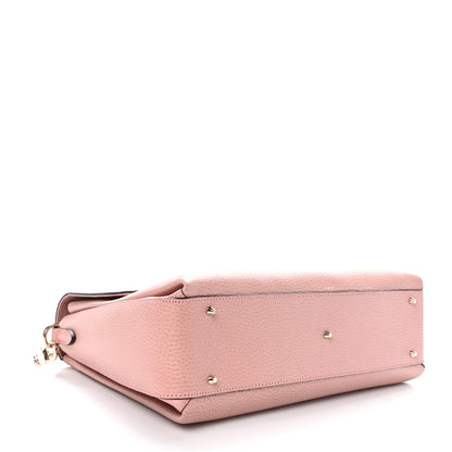 Gucci Dollar Calfskin Medium Interlocking G Top Handle Shoulder Bag Soft Pink 4 of 10