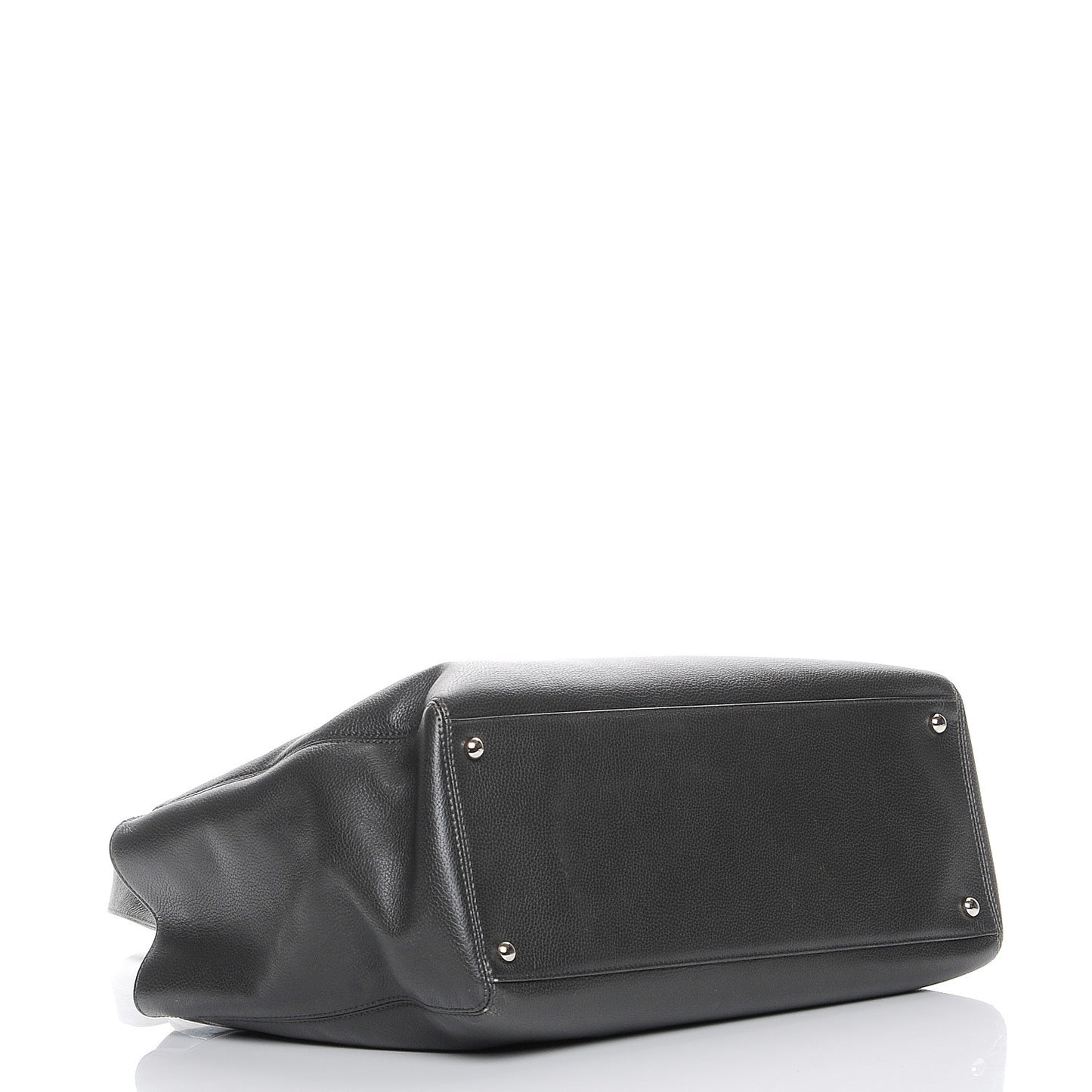 Calfskin Cerf Executive Shopper Tote Grey