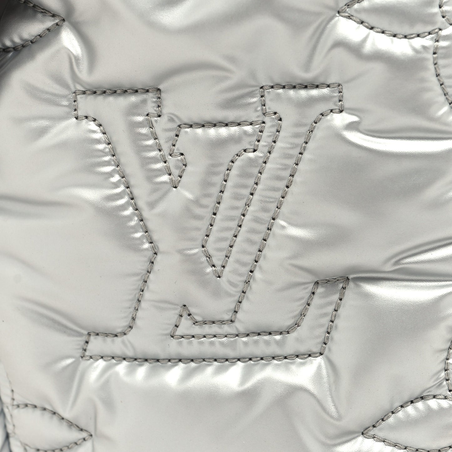 Econyl Monogram Pillow Phone Pouch Silver