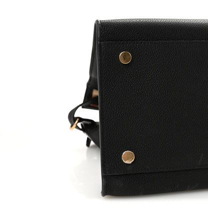 Burberry Grainy Calfskin Nova Check Small Cotswolds Tote Black 8 of 9