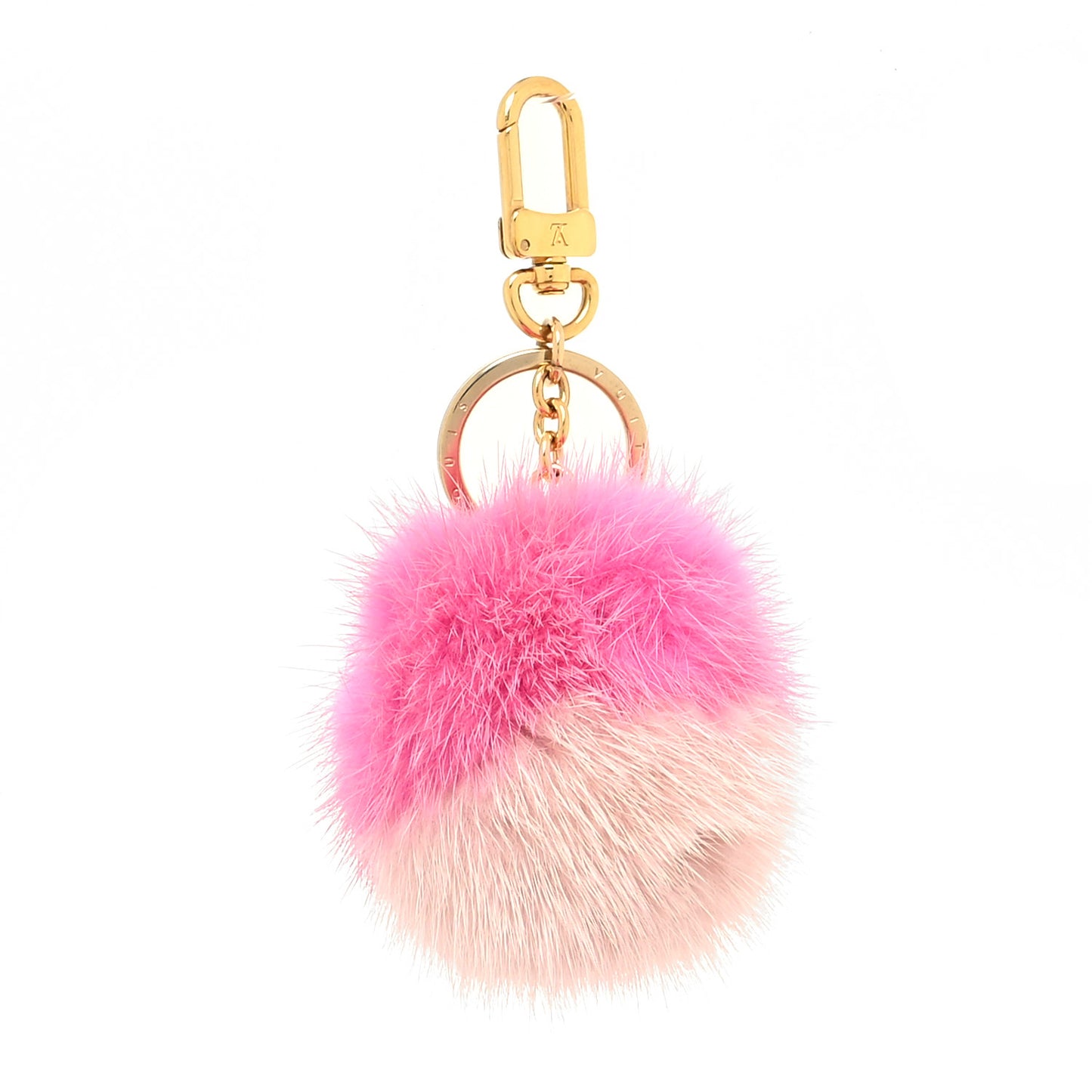 Mink Fluo Bubble Bag Charm Key Holder Pink