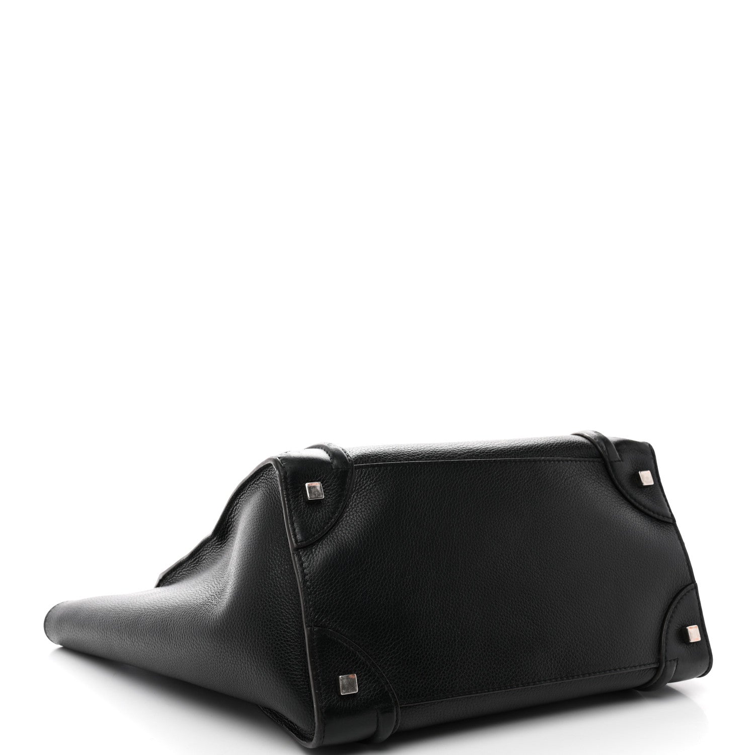 Celine Drummed Calfskin Mini Luggage Black 4 of 13