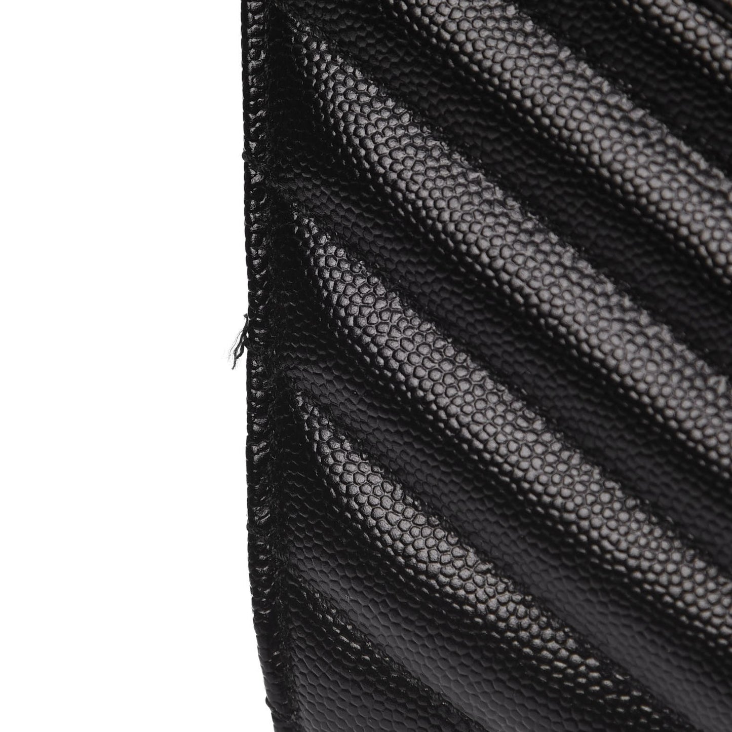 Grain De Poudre Matelasse Chevron Medium Monogram Satchel Black