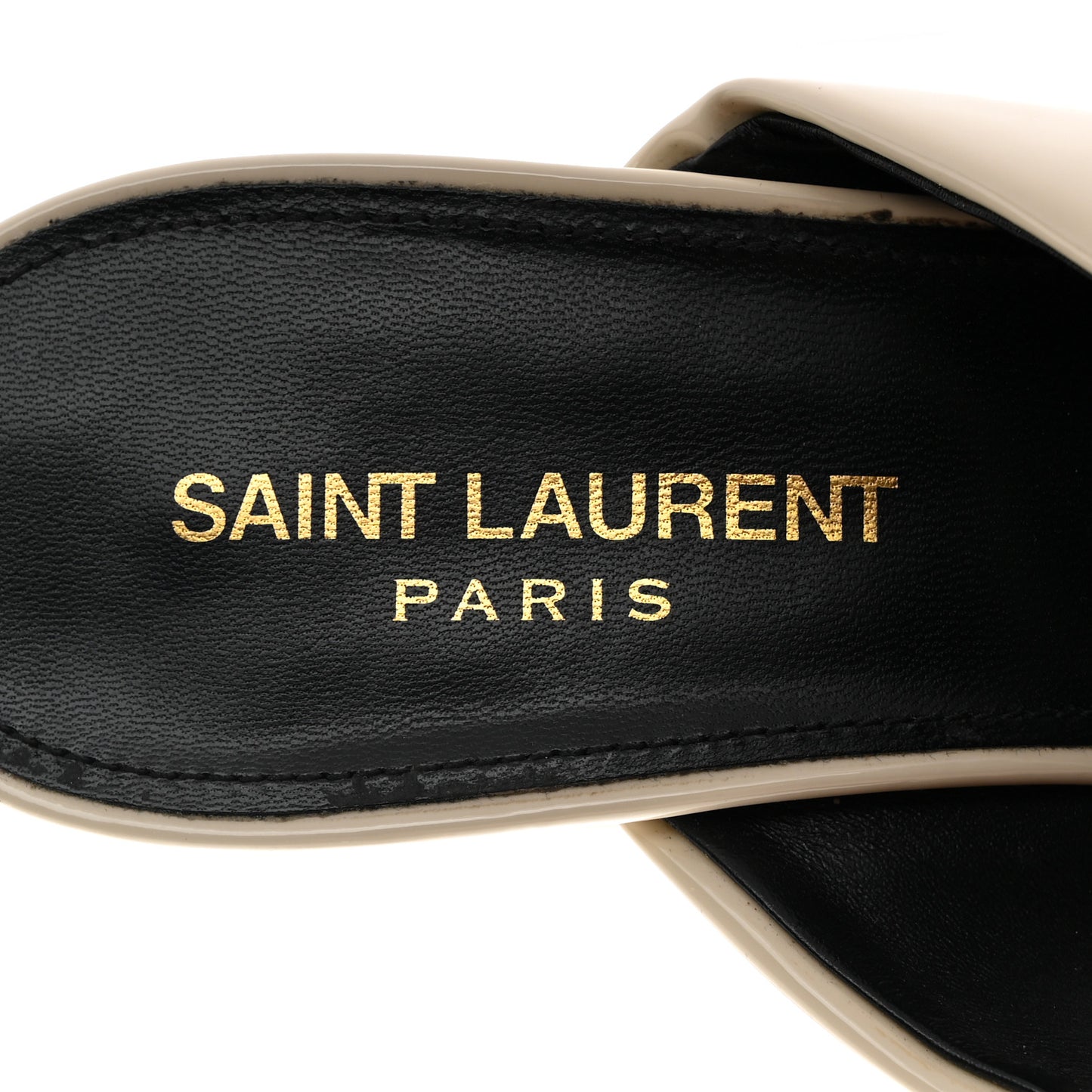 Patent Calfskin LouLou Mules 39 Neutro