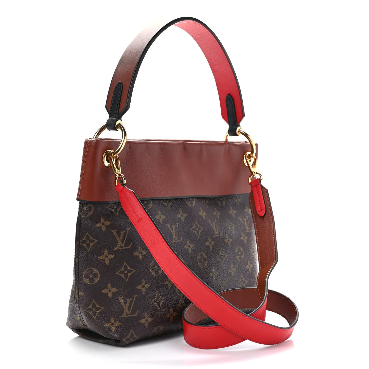 Louis Vuitton Monogram Tuileries Besace Caramel Rouge 3 of 9