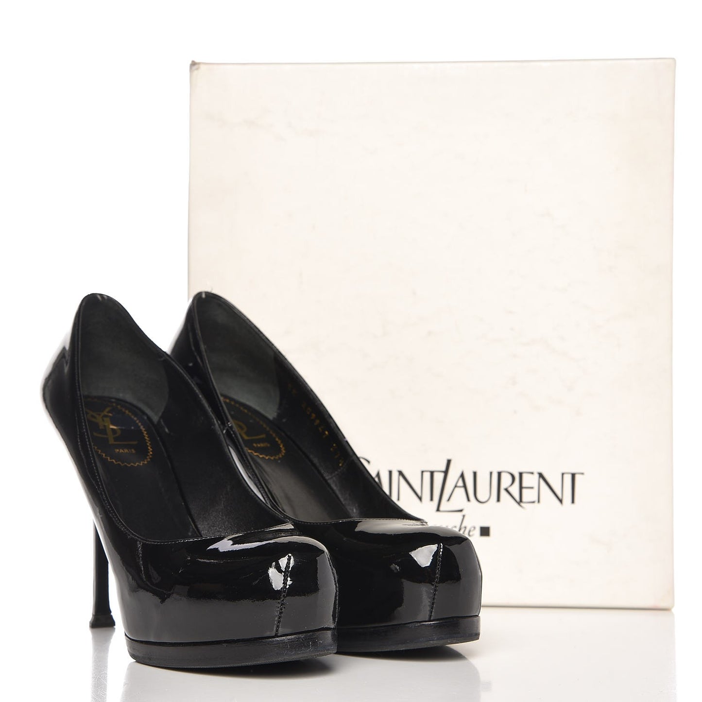Vitello Vernice Tribtoo 80 Platform Pumps 37.5 Black