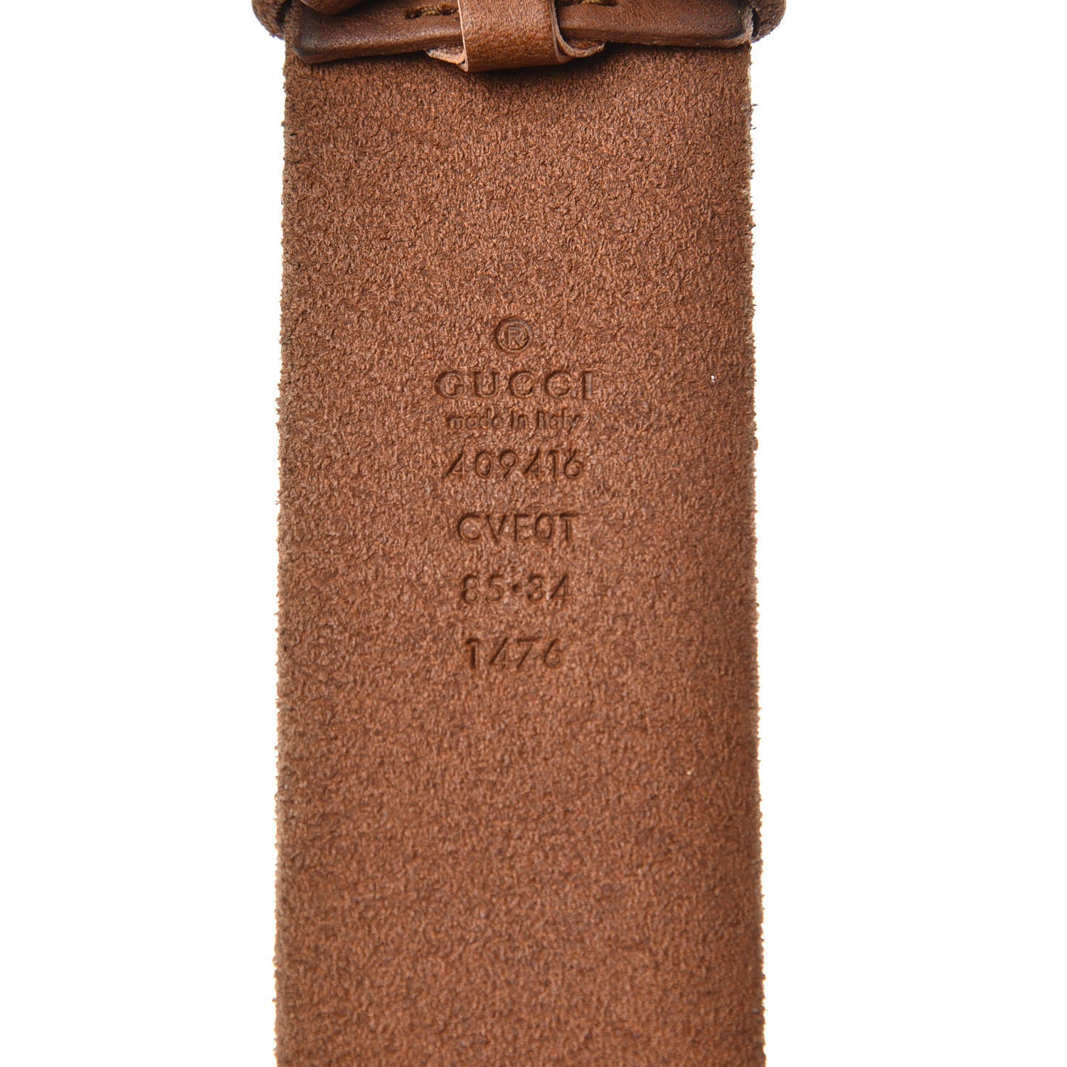 Gucci Faded Calfskin Double G 40mm Belt 85 34 Cuir 4 of 6