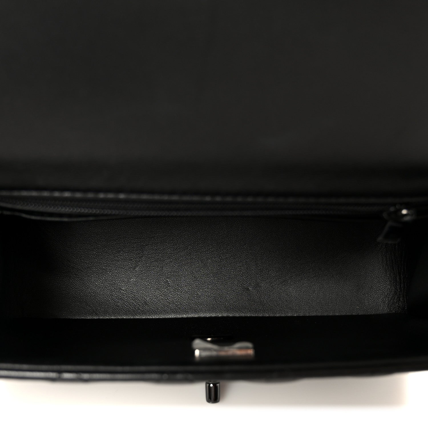 Chanel Lambskin Quilted Mini Top Handle Rectangular Flap So Black 5 of 11