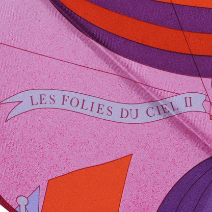Hermes Silk Les Folies Du Ciel II Scarf 90 4 of 6