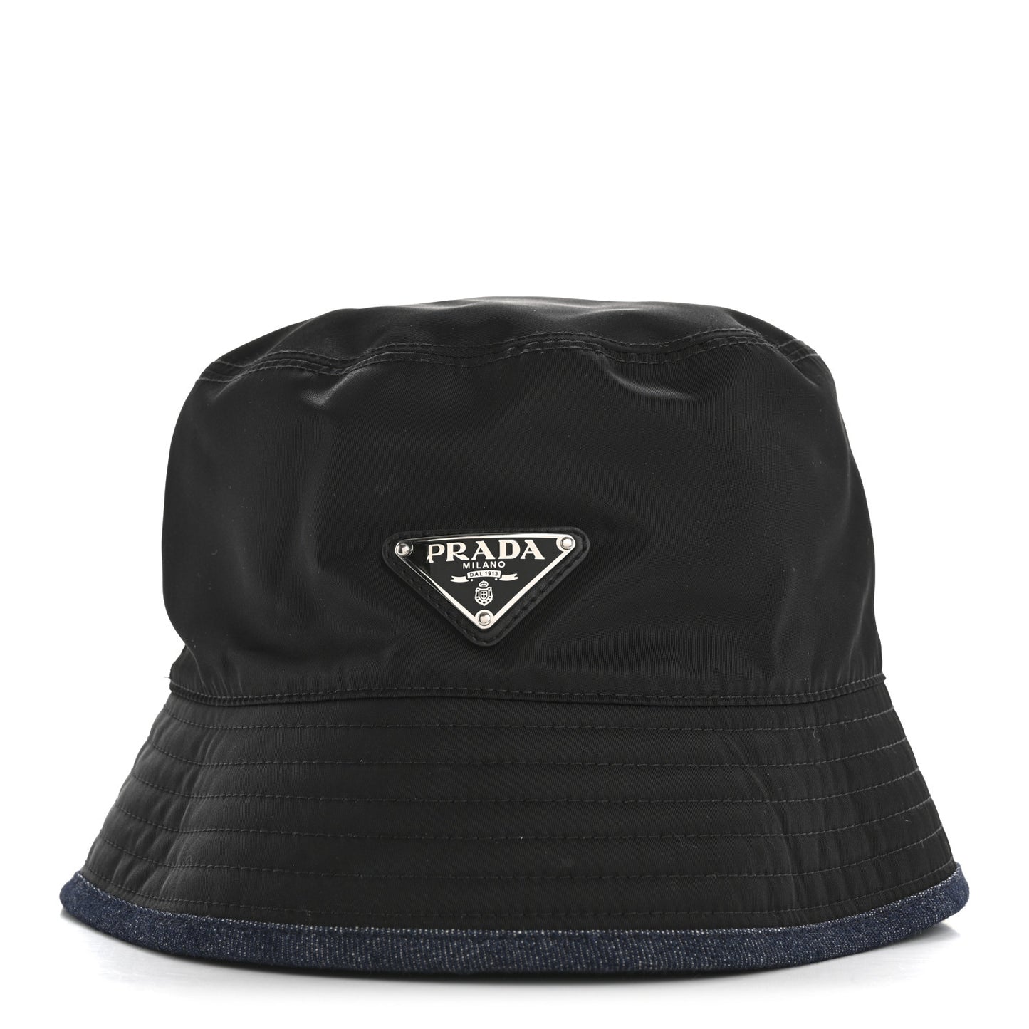 Denim Re-Nylon Reversible M Bucket Hat Blue Black