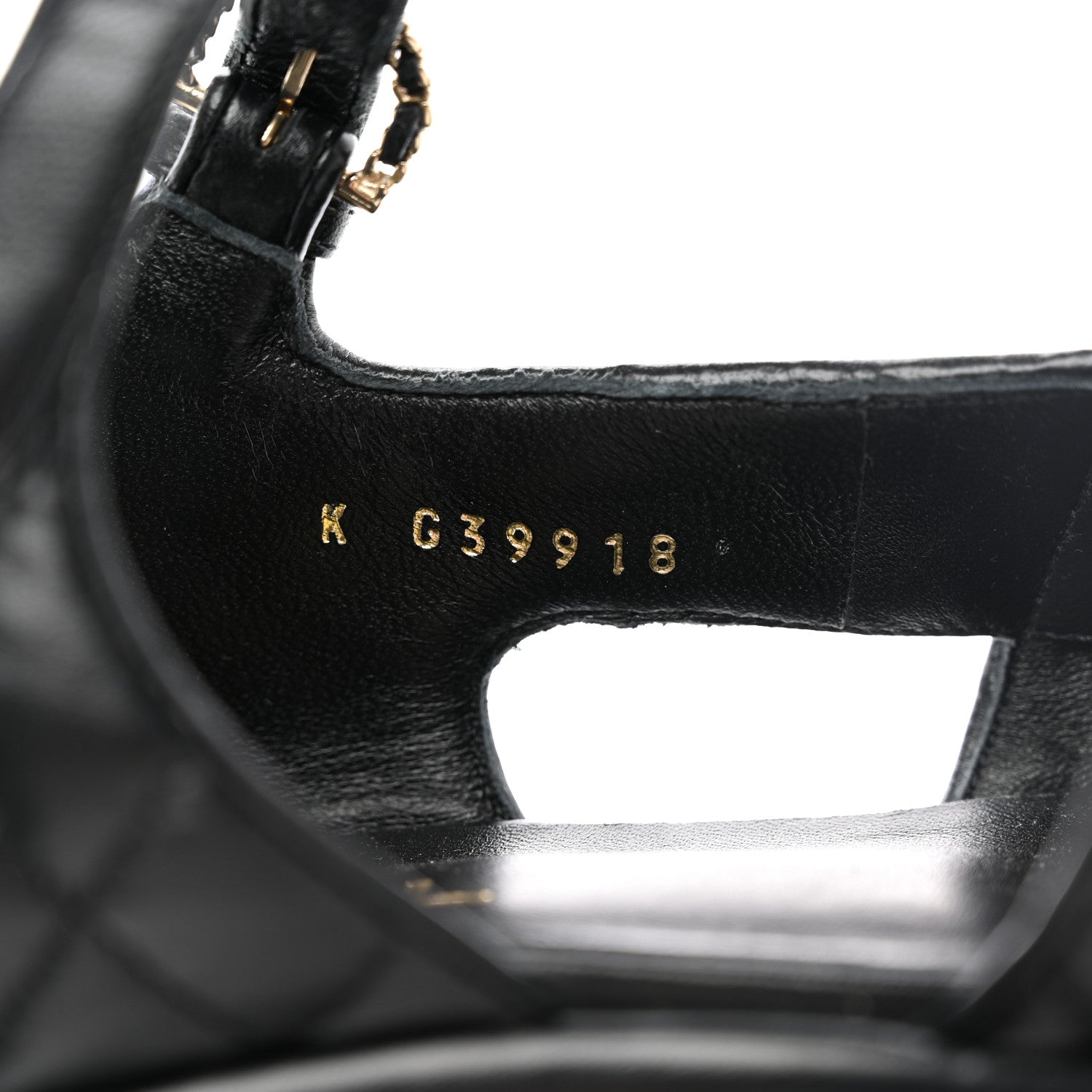 Chanel Lambskin Quilted CC Platform Sandals 39 Black 10 of 12