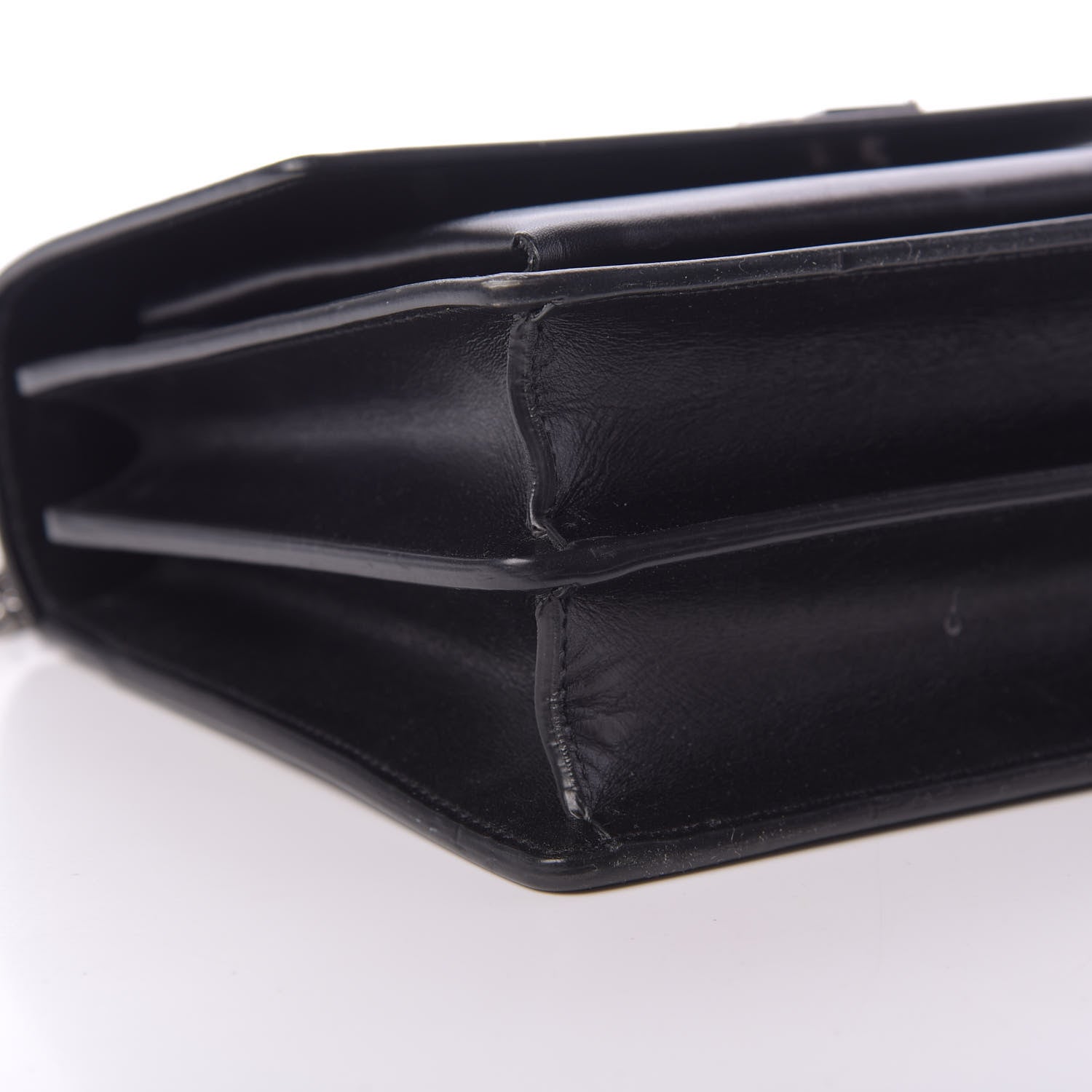 Saint Laurent Calfskin Medium Monogram Sunset Black 10 of 19