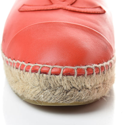 Chanel Lambskin CC Espadrilles 40 Red 13 of 15