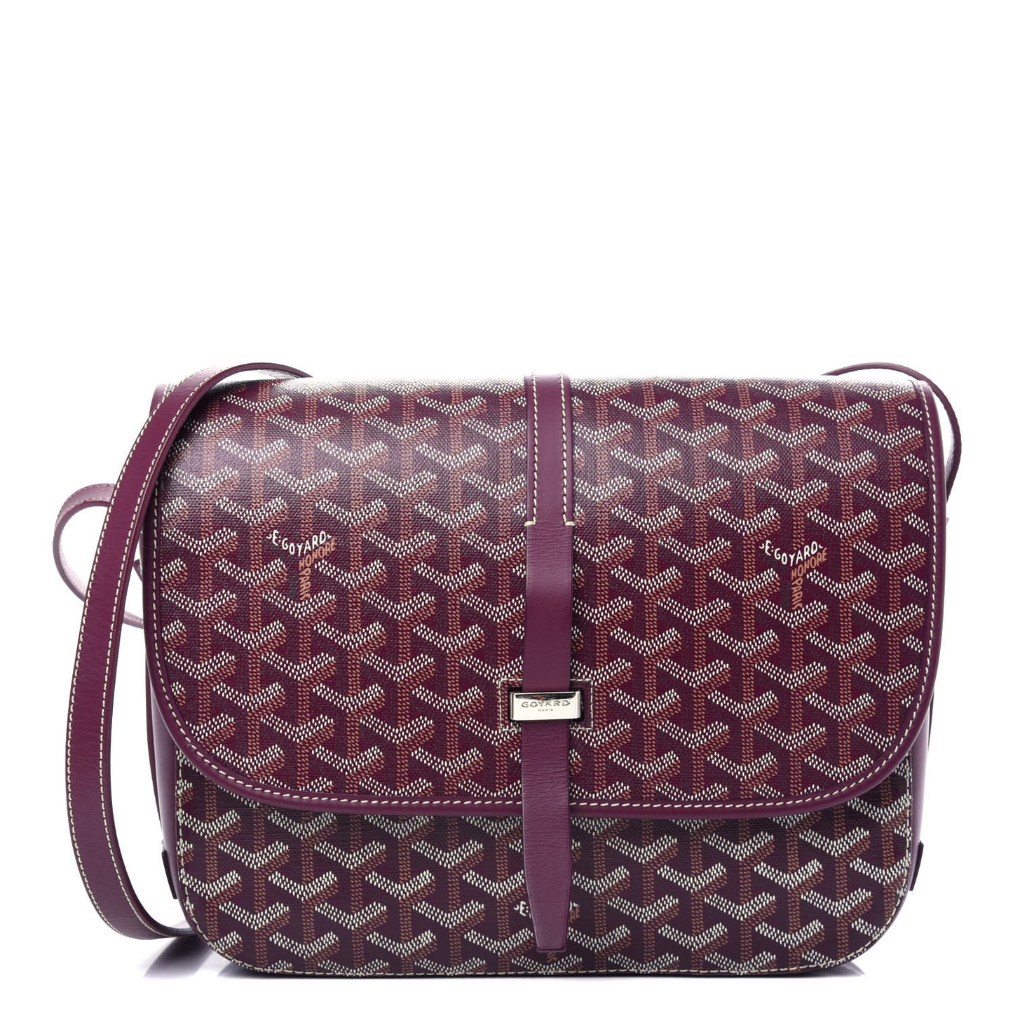 Goyardine Belvedere II MM Messenger Bag Bordeaux