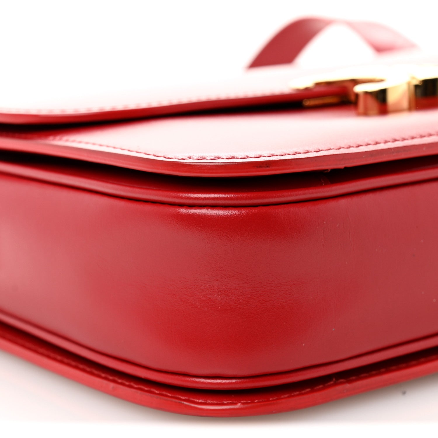Celine Shiny Calfskin Medium Triomphe Red 1778623 – FASHIONPHILE