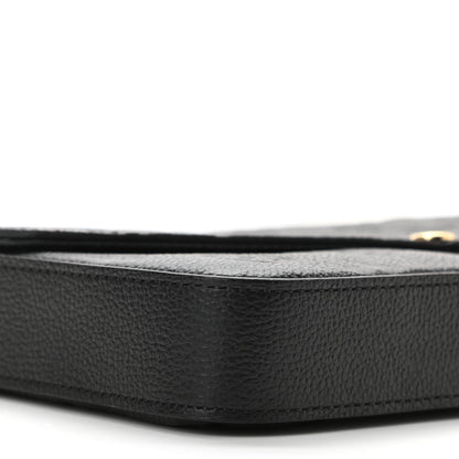 Louis Vuitton Empreinte Pochette Felicie Chain Wallet Black 9 of 11