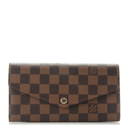 Louis Vuitton Damier Ebene Sarah Wallet NM 1 of 6