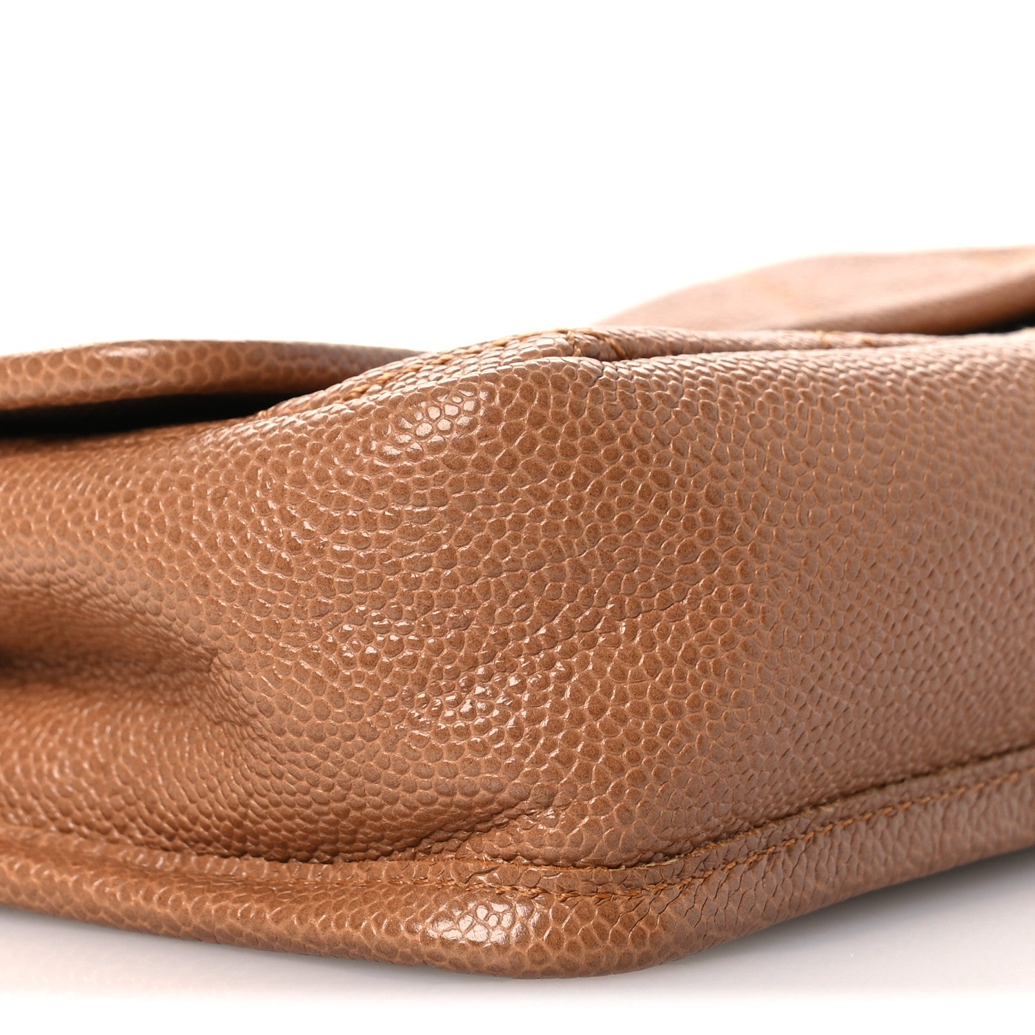 Chanel Caviar Small Natural Beauty Flap Brown 9 of 16