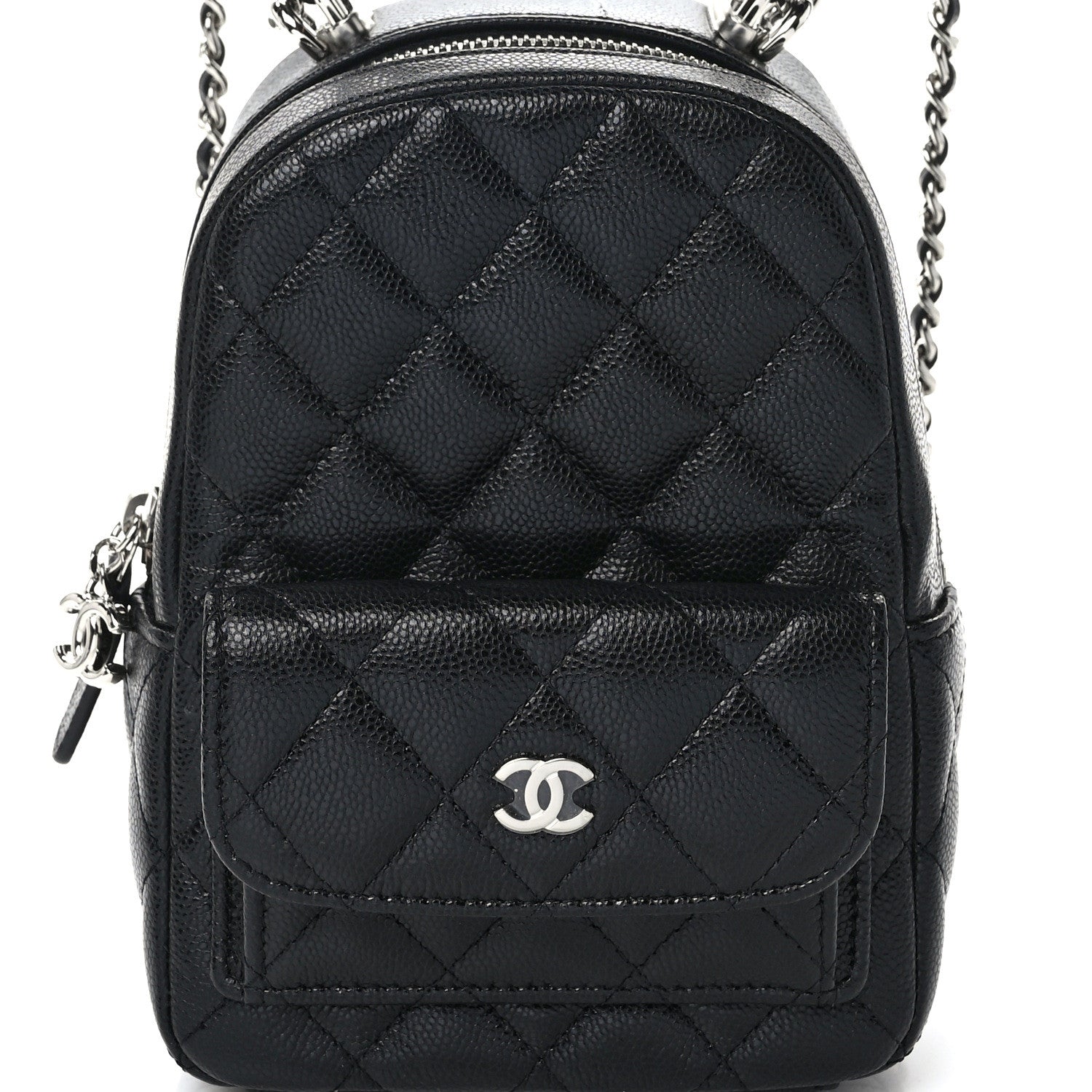 Chanel Caviar Quilted CC Mini Classic Backpack Black 8 of 14