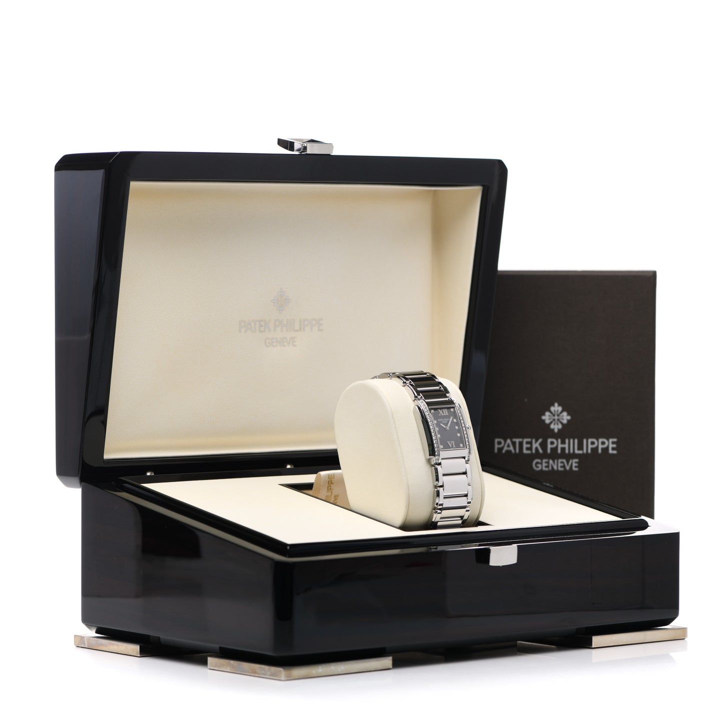 Stainless Steel Diamond 25mm Twenty-4 Quartz Watch Black 4910/10A-001