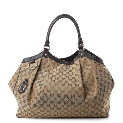 Gucci Monogram Large Sukey Tote Dark Brown 1 of 9