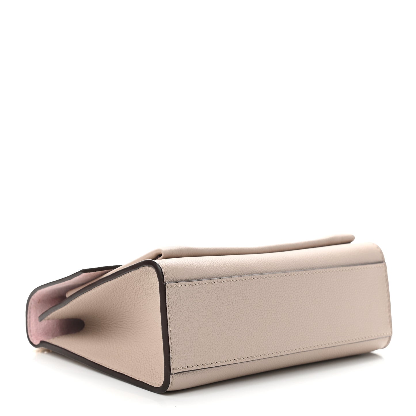 Soft Calfskin Mylockme Chain Bag BB Greige