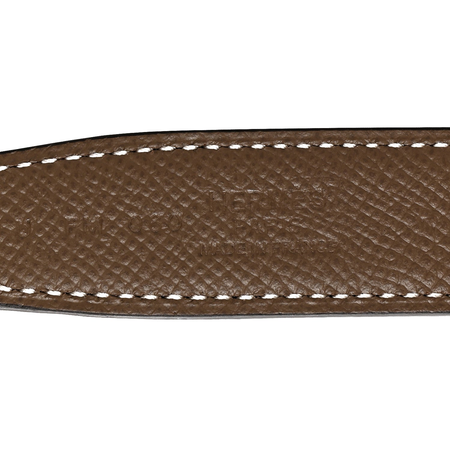 Hermes Swift Epsom 24mm Lagune Belt 75 Black Etoupe 5 of 6