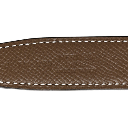 Hermes Swift Epsom 24mm Lagune Belt 75 Black Etoupe 5 of 6