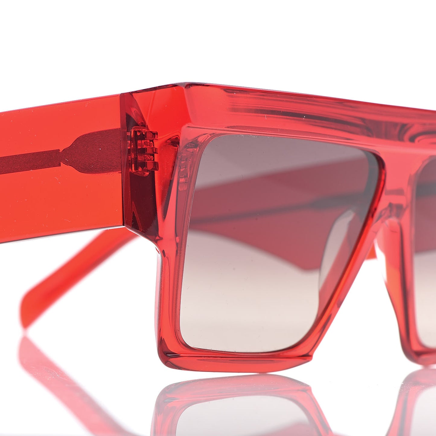 Acetate Squared Sunglasses CL 400301 Red