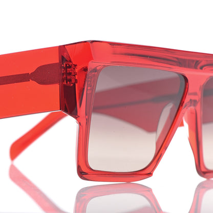 Celine Acetate Squared Sunglasses CL 400301 Red 14 of 14