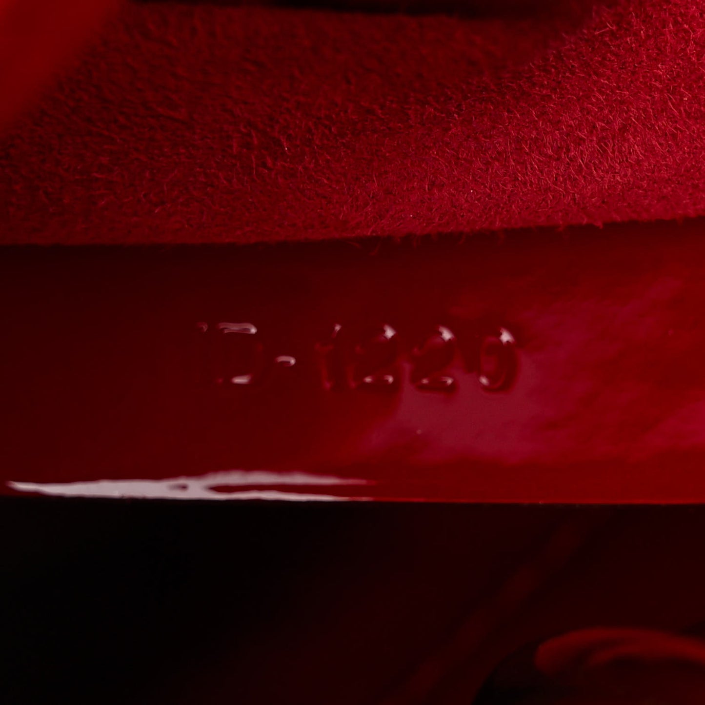 Patent Cannage Mini Lady Dior Red