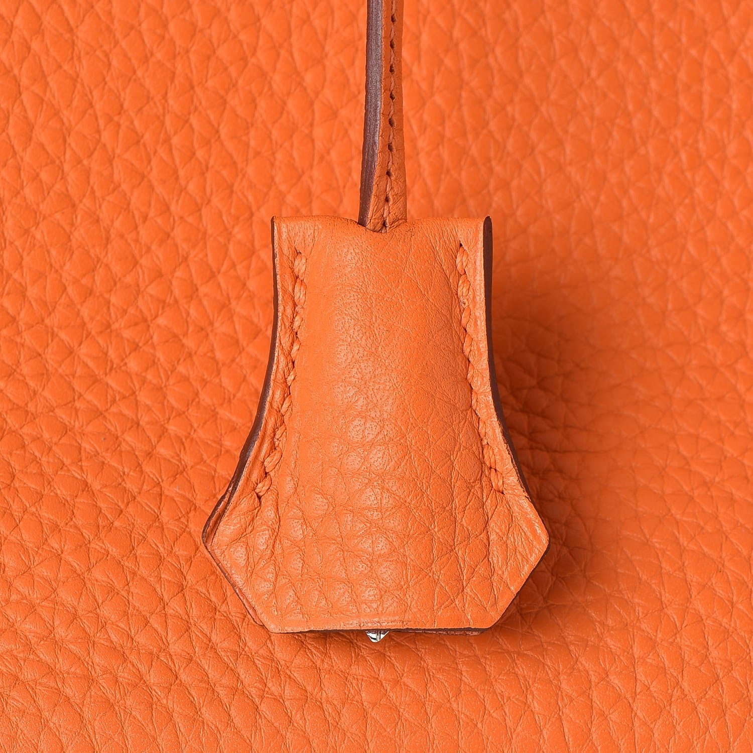 Hermes Taurillon Clemence Birkin 35 Orange 13 of 32
