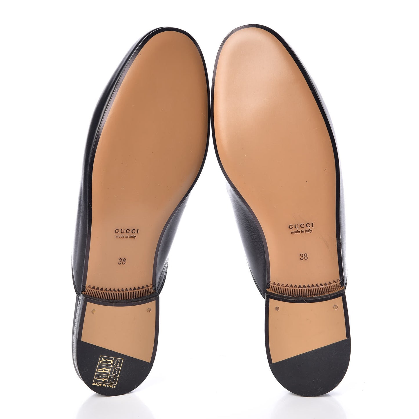 Calfskin Womens Princetown Slippers 38 Black