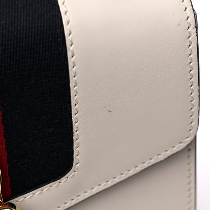 Gucci Calfskin Mini Sylvie Chain Shoulder Bag White 12 of 14