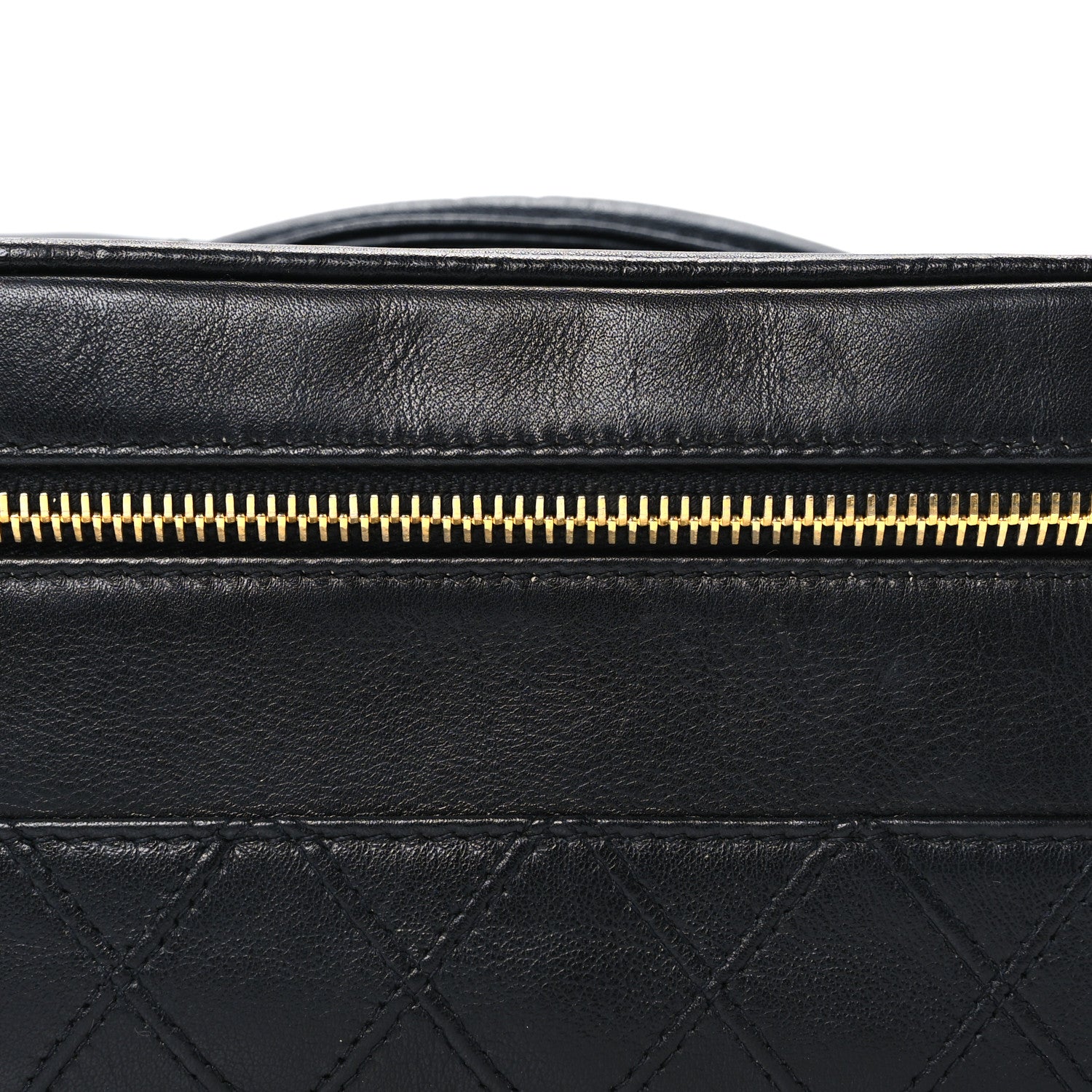 Chanel Lambskin Vanity Cosmetic Bag Black 10 of 10