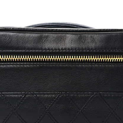 Chanel Lambskin Vanity Cosmetic Bag Black 10 of 10